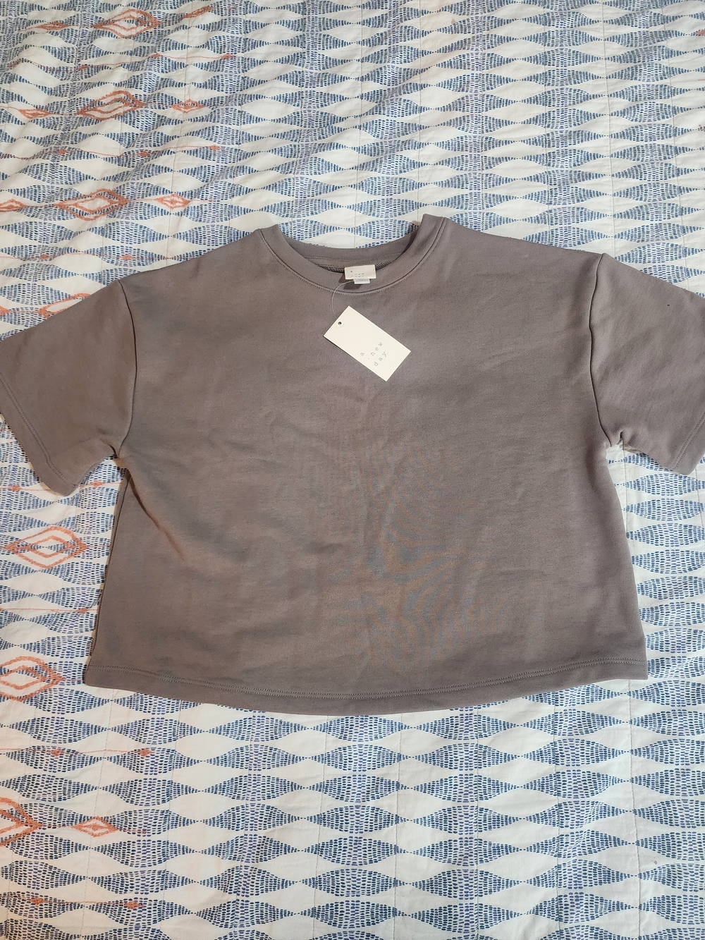 a new day  Cropped Short Sleeve Shirt